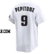 Joe Pepitone Men's Houston Astros White Limited Throwback Cooperstown Collection Jersey