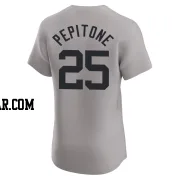 Joe Pepitone Men's New York Yankees Gray Elite Road Jersey
