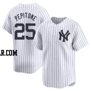 Joe Pepitone Men's New York Yankees White Limited Yankee Home Jersey