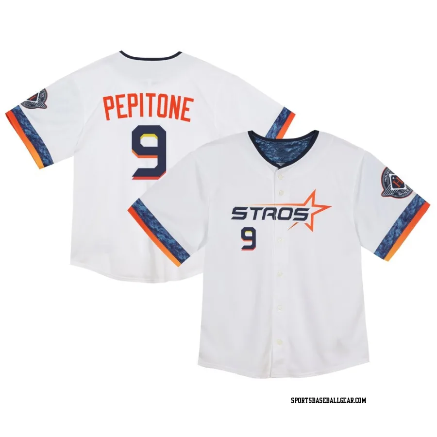 Joe Pepitone Toddler Houston Astros White Limited 2025 City Connect Jersey