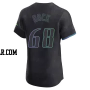 Joe Rock Men's Tampa Bay Rays Charcoal Elite 2024 City Connect Jersey