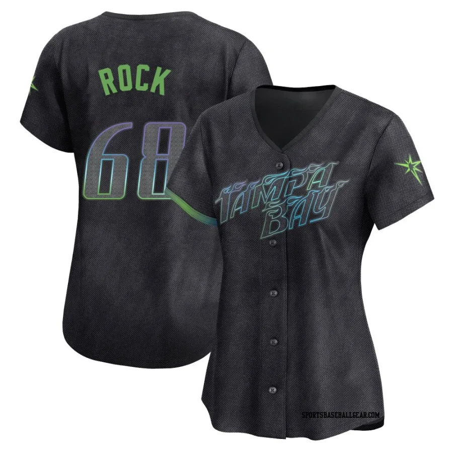 Joe Rock Women's Tampa Bay Rays Charcoal Limited 2024 City Connect Jersey