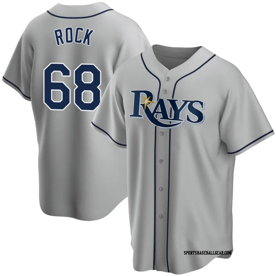 Joe Rock Youth Tampa Bay Rays Gray Replica Road Jersey