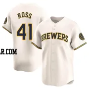 Joe Ross Men's Milwaukee Brewers Cream Limited Home Jersey