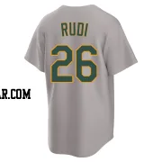 Joe Rudi Youth Oakland Athletics Gray Replica Away 2.0 Jersey