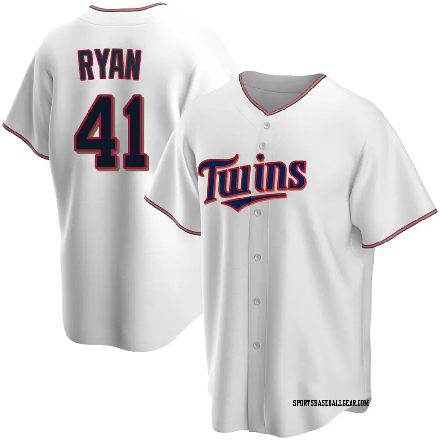 Joe Ryan Youth Minnesota Twins White Replica Home Jersey