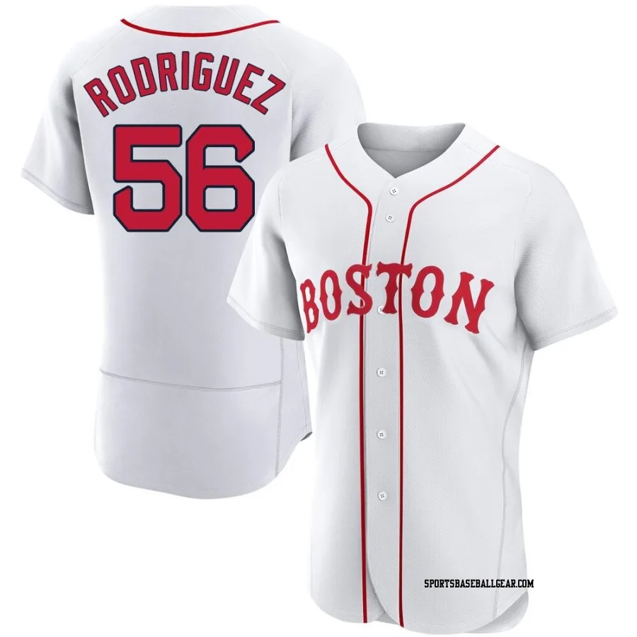 Joely Rodriguez Men's Boston Red Sox White Authentic 2021 Patriots' Day Jersey