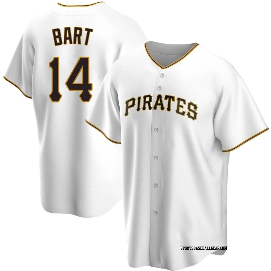 Joey Bart Men's Pittsburgh Pirates White Replica Home Jersey