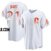 Joey Bart Men's San Francisco Giants White Replica 2021 City Connect Jersey
