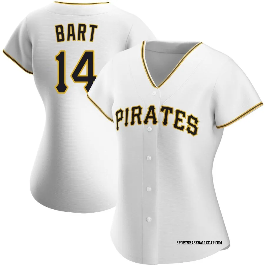 Joey Bart Women's Pittsburgh Pirates White Authentic Home Jersey