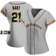 Joey Bart Women's San Francisco Giants Gray Replica Road Jersey