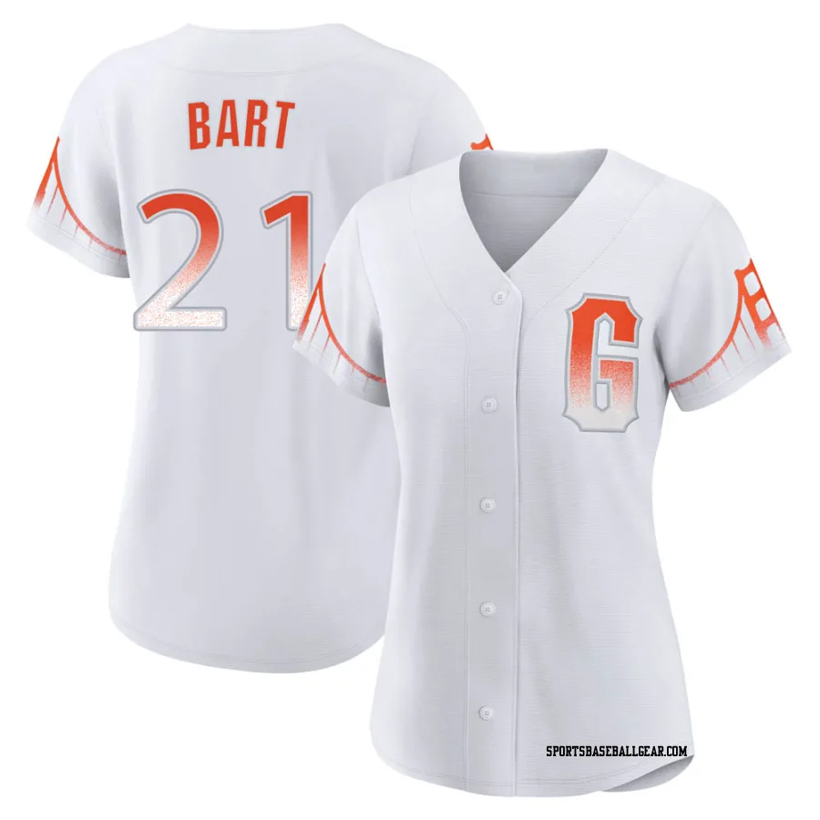 Joey Bart Women's San Francisco Giants White Authentic 2021 City Connect Jersey