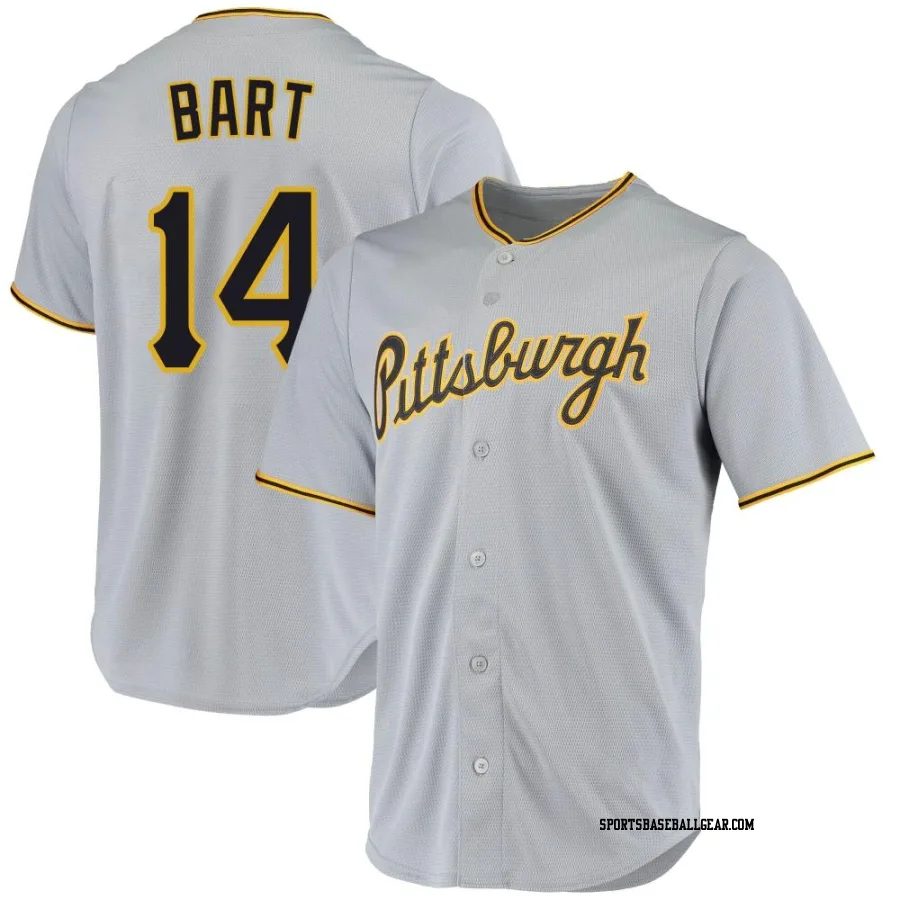Joey Bart Youth Pittsburgh Pirates Gray Replica Road Jersey