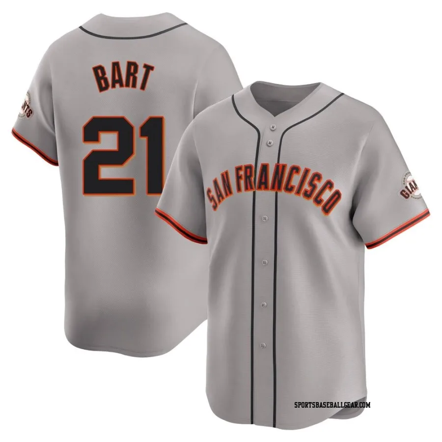 Joey Bart Youth San Francisco Giants Gray Limited Away Jersey
