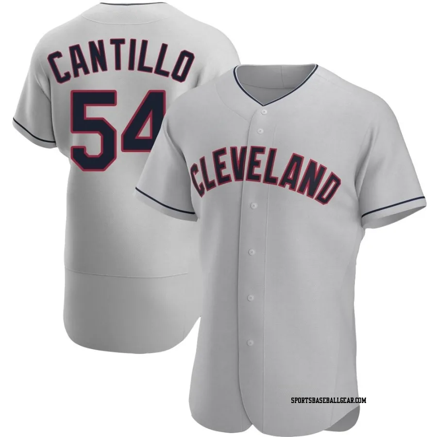 Joey Cantillo Men's Cleveland Guardians Gray Authentic Road Jersey