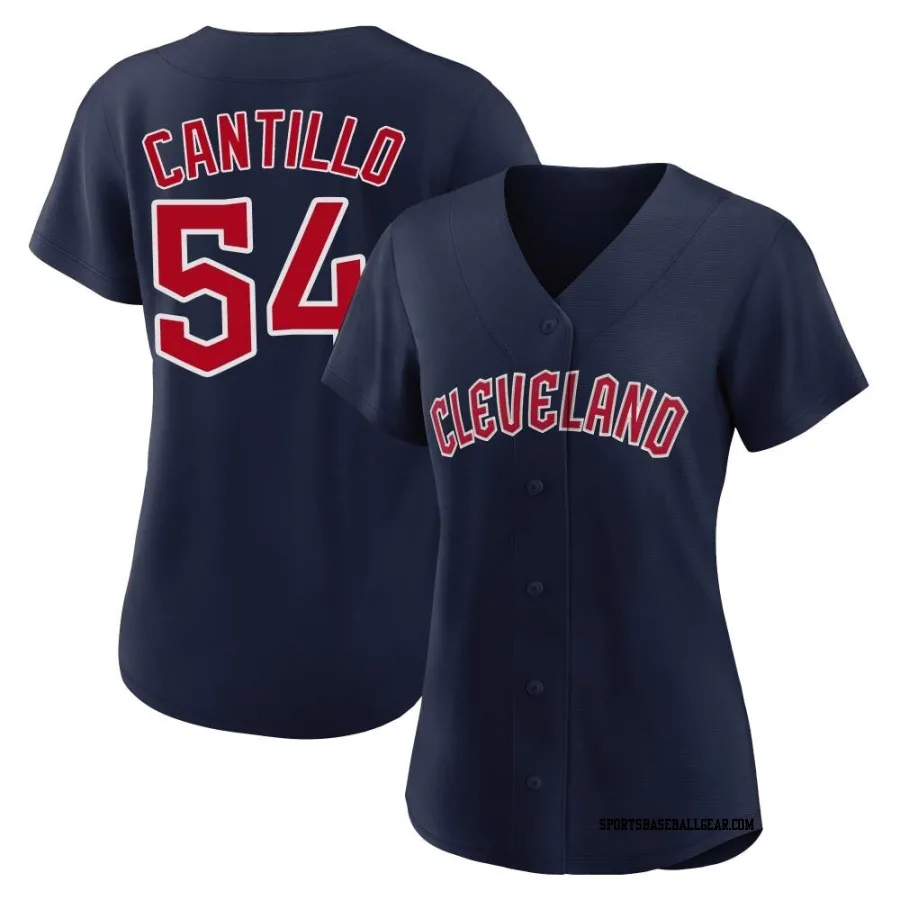 Joey Cantillo Women's Cleveland Guardians Navy Authentic Alternate Jersey