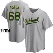 Joey Estes Men's Oakland Athletics Gray Replica Road Jersey