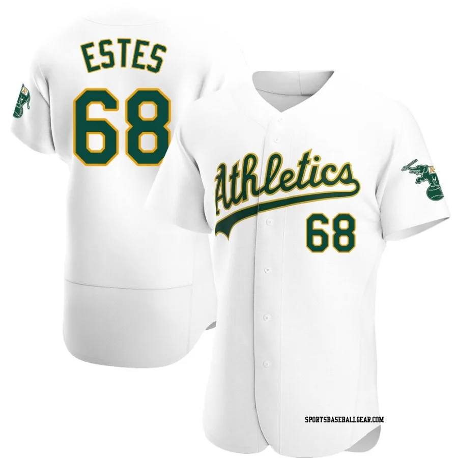 Joey Estes Men's Oakland Athletics White Authentic Home Jersey