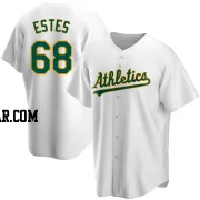 Joey Estes Men's Oakland Athletics White Replica Home Jersey