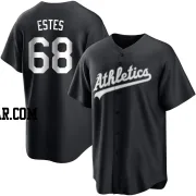 Joey Estes Youth Oakland Athletics Black/White Replica Jersey