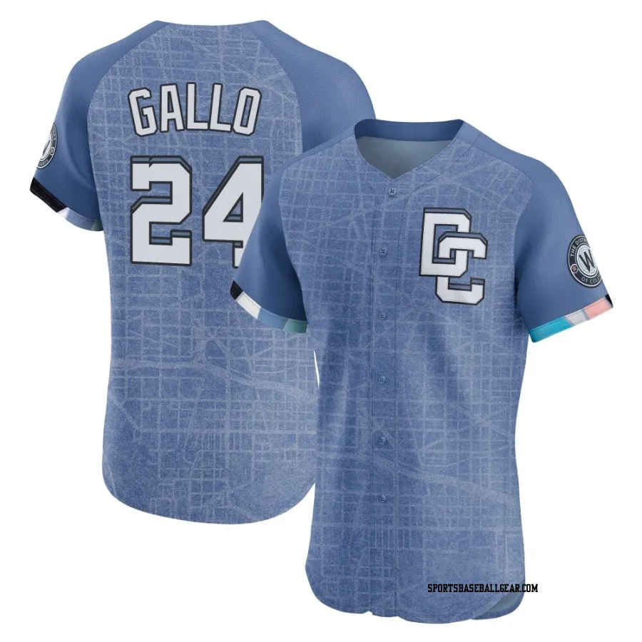 Joey Gallo Men's Washington Nationals Blue Elite 2025 City Connect Jersey