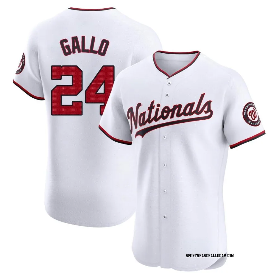 Joey Gallo Men's Washington Nationals White Elite Home Jersey