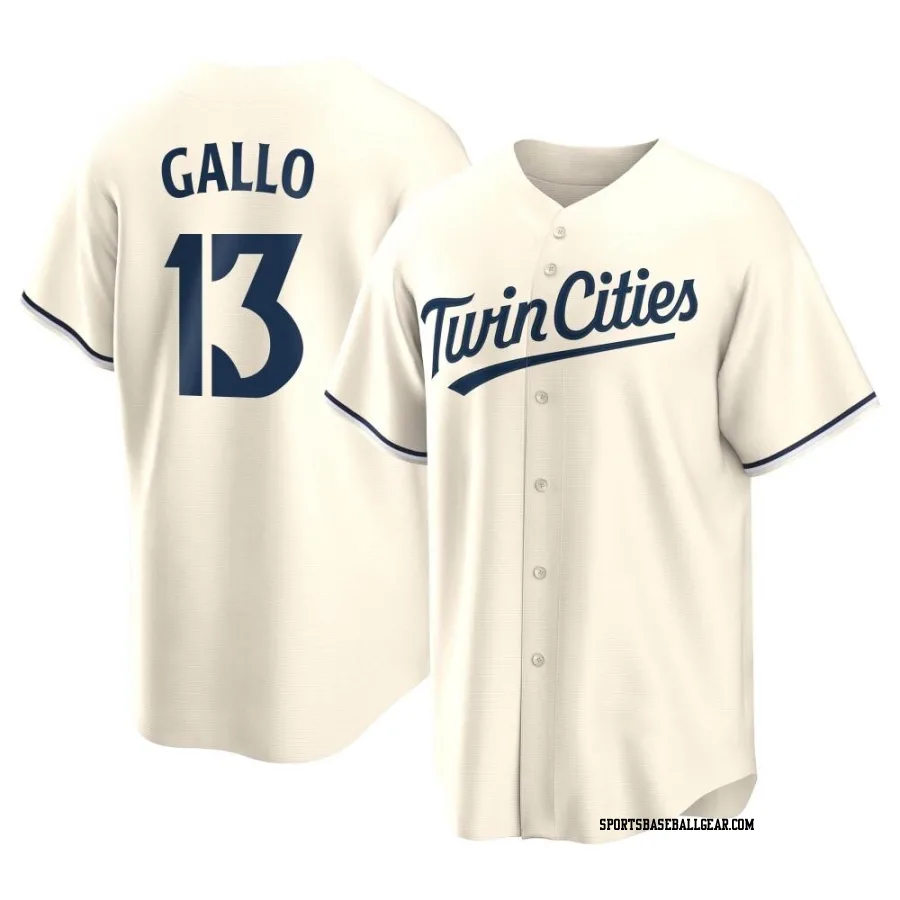 Joey Gallo Youth Minnesota Twins Cream Replica Alternate Jersey