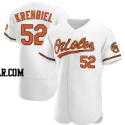 Joey Krehbiel Men's Baltimore Orioles White Authentic Home Jersey