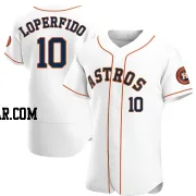 Joey Loperfido Men's Houston Astros White Authentic Home Jersey