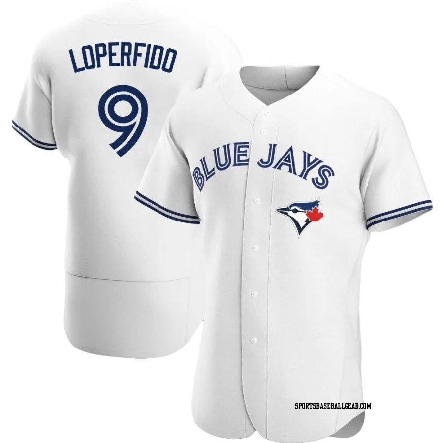 Joey Loperfido Men's Toronto Blue Jays White Authentic Home Jersey
