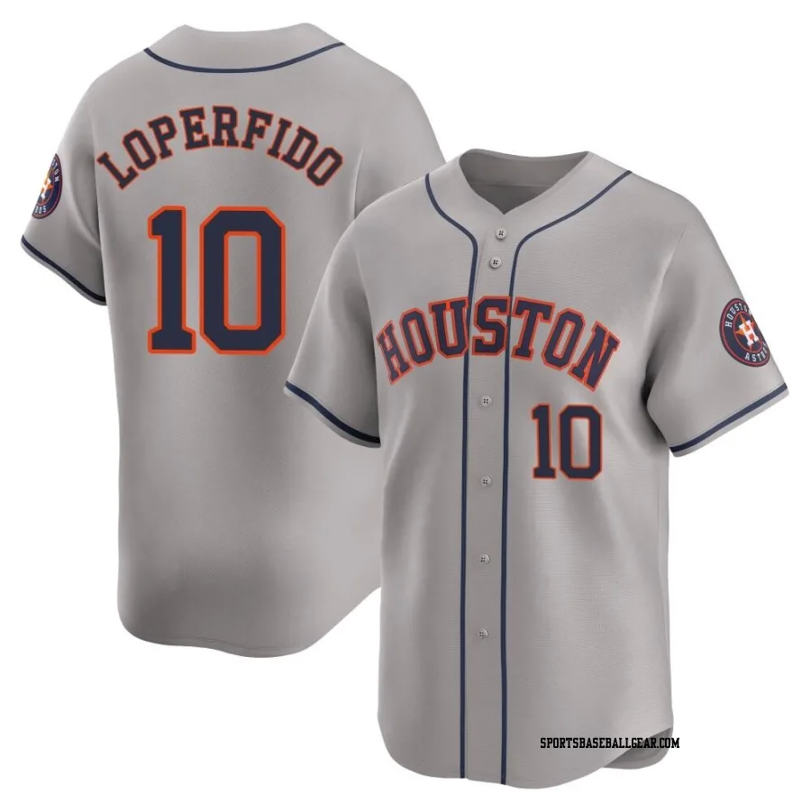 Joey Loperfido Youth Houston Astros Gray Limited Away Jersey