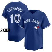 Joey Loperfido Youth Toronto Blue Jays Royal Limited Alternate Jersey
