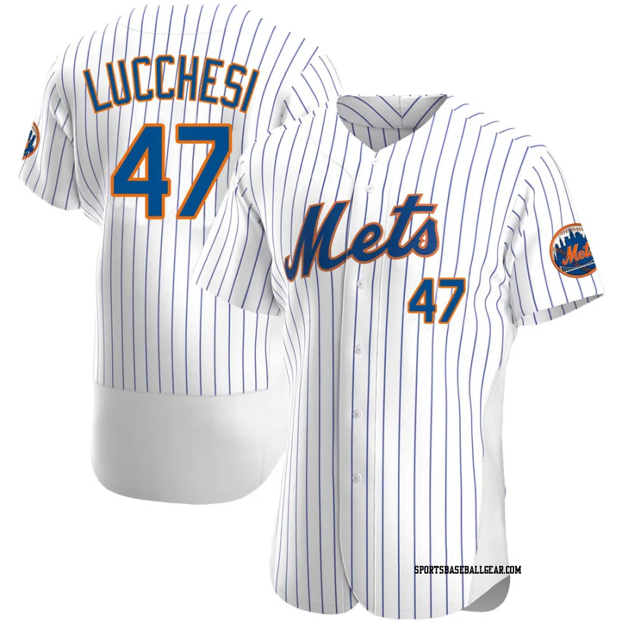 Joey Lucchesi Men's New York Mets White Authentic Home Jersey