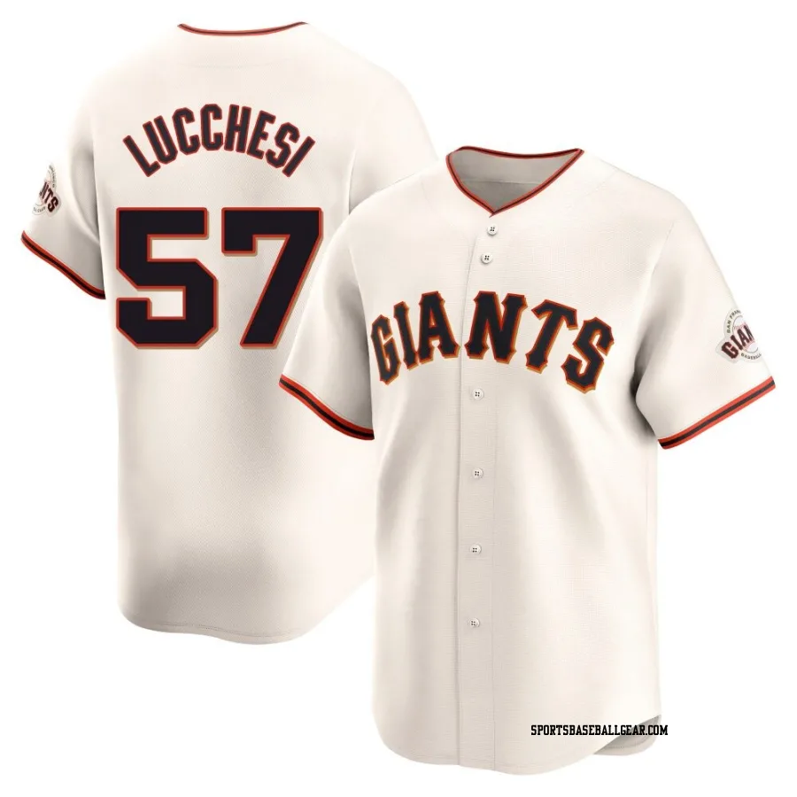 Joey Lucchesi Men's San Francisco Giants Cream Limited Home Jersey