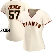 Joey Lucchesi Women's San Francisco Giants Cream Authentic Home Jersey
