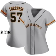 Joey Lucchesi Women's San Francisco Giants Gray Authentic Road Jersey