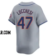 Joey Lucchesi Youth New York Mets Gray Limited Away Jersey