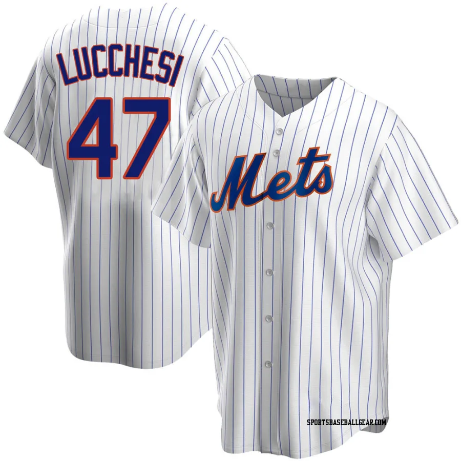 Joey Lucchesi Youth New York Mets White Replica Home Jersey