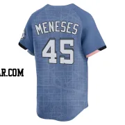 Joey Meneses Men's Washington Nationals Blue Limited 2025 City Connect Jersey