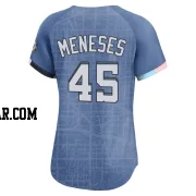 Joey Meneses Women's Washington Nationals Blue Limited 2025 City Connect Jersey