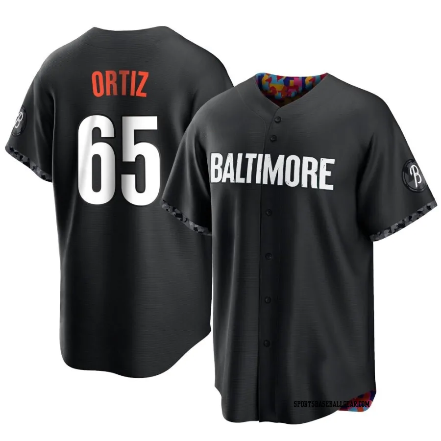 Joey Ortiz Men's Baltimore Orioles Black Replica 2023 City Connect Jersey