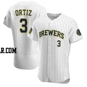 Joey Ortiz Men's Milwaukee Brewers White Authentic Alternate Jersey