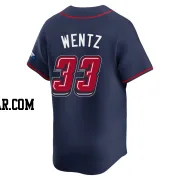 Joey Wentz Men's Atlanta Braves Navy Limited 2025 Speedway Classic Alternate Jersey
