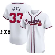 Joey Wentz Men's Atlanta Braves White Elite Home Jersey