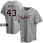 Joey Wentz Men's Detroit Tigers Gray Replica Road Jersey