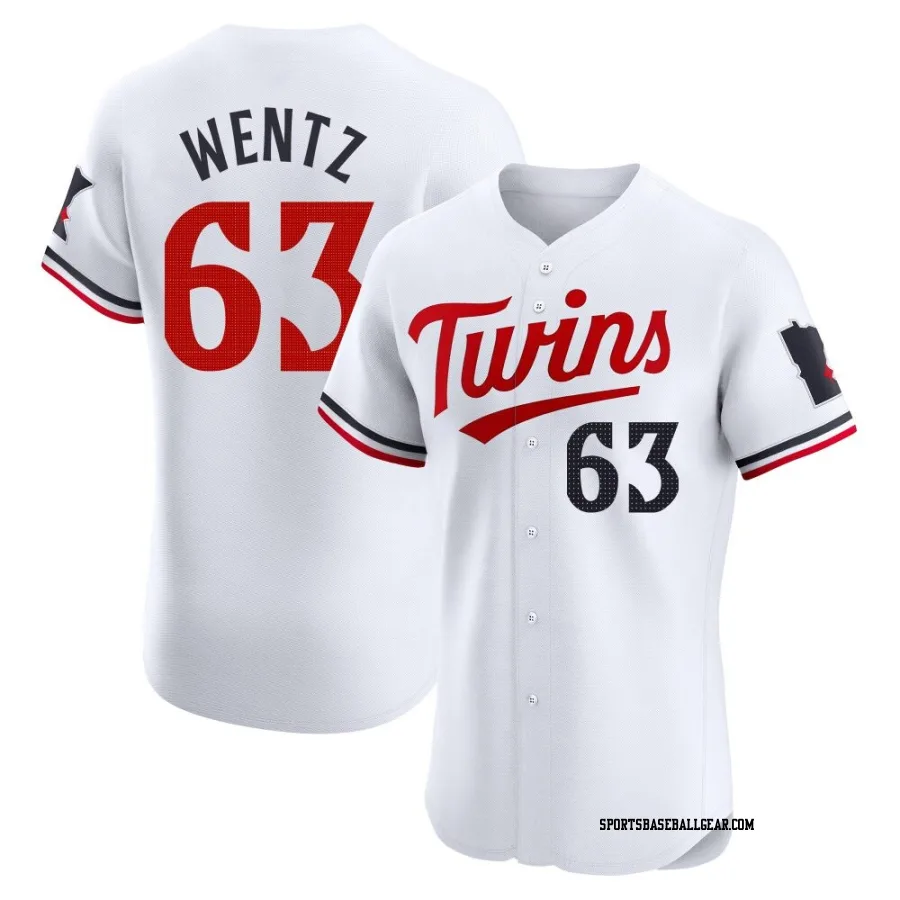 Joey Wentz Men's Minnesota Twins White Elite Home Jersey