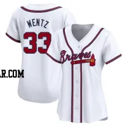 Joey Wentz Women's Atlanta Braves White Limited Home Jersey