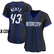 Joey Wentz Women's Detroit Tigers Blue Limited 2024 City Connect Jersey