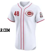 Joey Wiemer Men's Cincinnati Reds White Elite Home Jersey