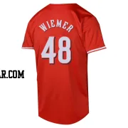 Joey Wiemer Youth Cincinnati Reds Red Limited Alternate Jersey